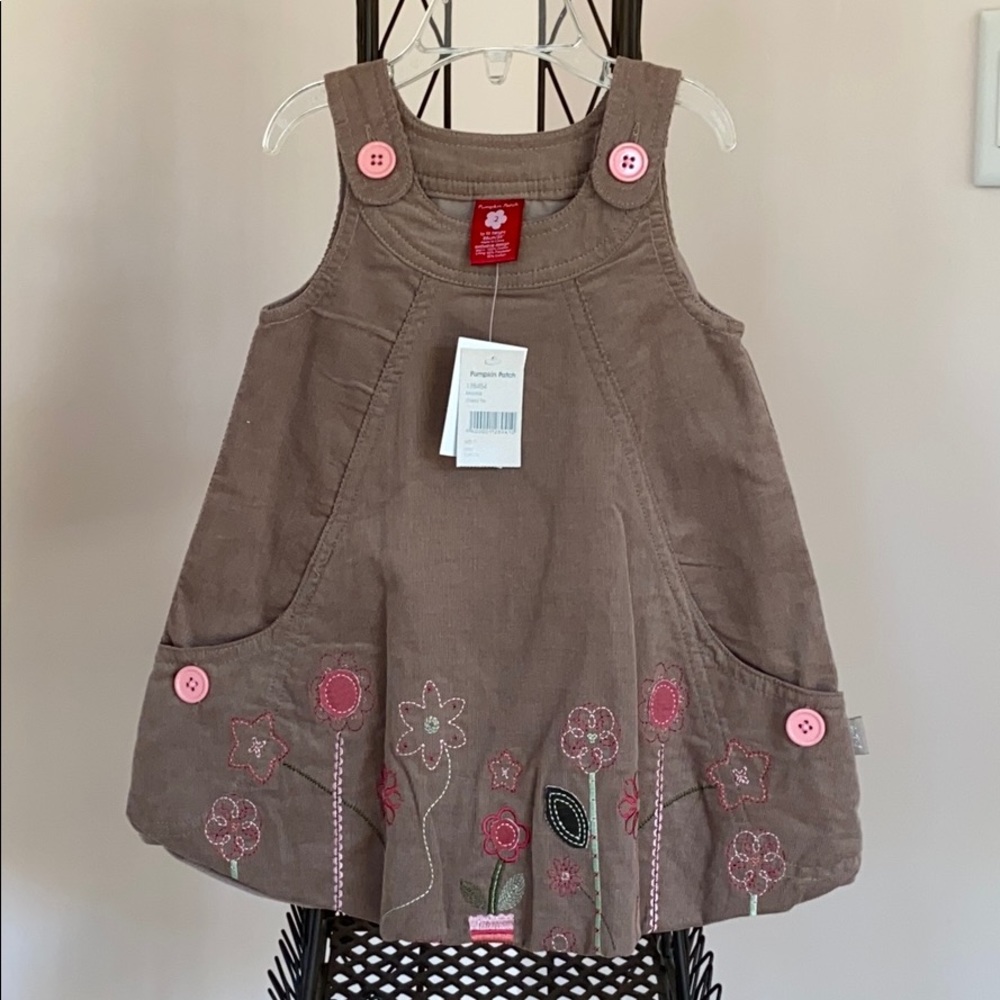 Pumpkin Patch Mocha romper dress